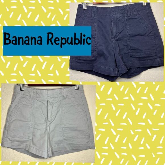 Banana Republic shorts 🌺 2 pairs 🌺 cargo style 🌺 Size 00P - Picture 1 of 6